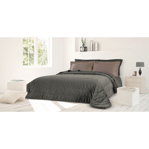 Κουβερτοπάπλωμα Ultrasoft Καπιτονέ 220x240 Graphite