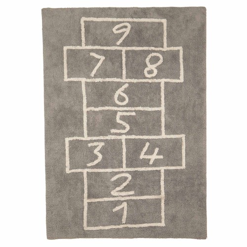 ΧΑΛΙ ΒΑΜΒΑΚΕΡΟ ΟΡΘΟΓΩΝΙΟ ΓΚΡΙ NUMBERS 120X170cm