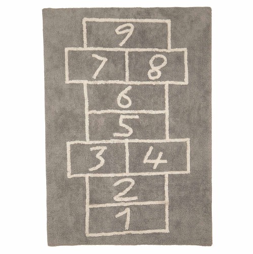 ΧΑΛΙ ΒΑΜΒΑΚΕΡΟ ΟΡΘΟΓΩΝΙΟ ΓΚΡΙ NUMBERS 120X170cm