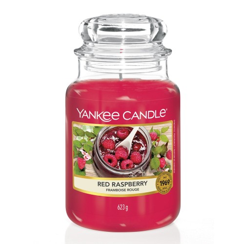 Yankee Candle Αρωματικό Κερί σε Γυάλινο Δοχείο Medium σειρά Red Raspberry 411gr