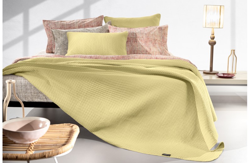 Guy Laroche Κουβερλί Υπέρδιπλο 220X240 Riva Lime σετ με μαξιλαροθήκη 50x50