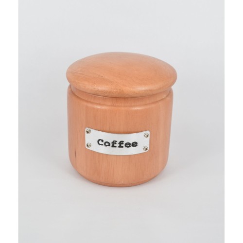 Ξύλινο δοχείο καφέ (από κερασιά) 12x15 εκ.