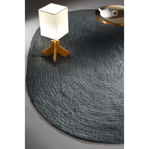 Guy Laroche NATIVE ANTHRACITE OVAL 100% jute 140X210 cm