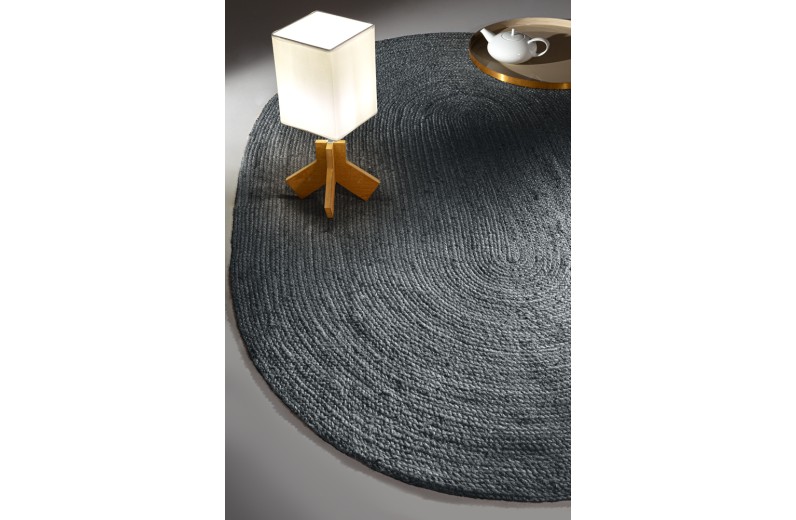 Guy Laroche NATIVE ANTHRACITE OVAL 100% jute 140X210 cm
