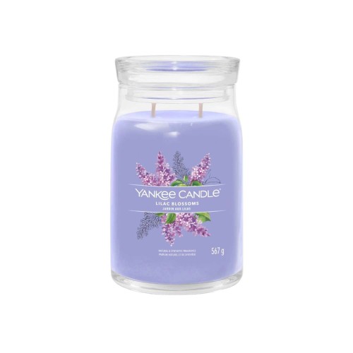 Yankee Candle Αρωματικό Κερί Signature σε Γυάλινο Δοχείο Large σειρά Lilac blossoms