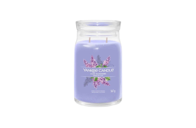 Yankee Candle Αρωματικό Κερί Signature σε Γυάλινο Δοχείο Large σειρά Lilac blossoms