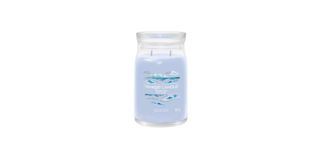 Yankee Candle Αρωματικό Κερί Signature σε Γυάλινο Δοχείο Large σειρά Ocean Air