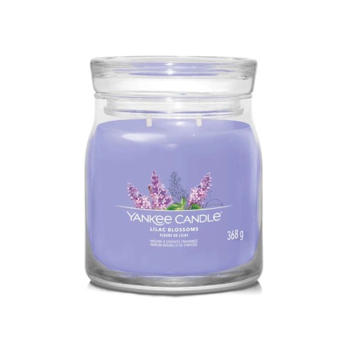 Yankee Candle Αρωματικό Κερί Signature σε Γυάλινο Δοχείο Medium σειρά Lilac blossoms