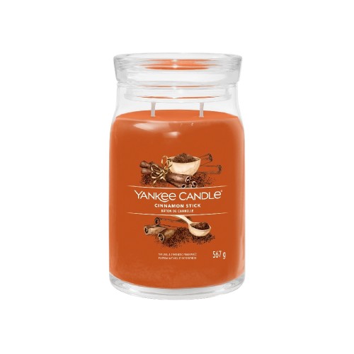Yankee Candle Αρωματικό Κερί Signature σε Γυάλινο Δοχείο Large σειρά Cinnamon Stick 567 gr