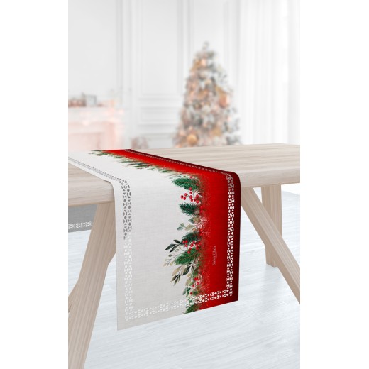 Χριστουγεννιάτικο runner laser-cut Saint Clair 2034 40X160