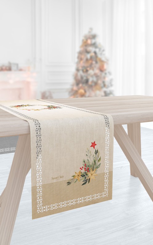 Χριστουγεννιάτικο runner laser-cut Saint Clair 2035 40X160