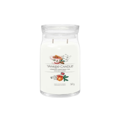 Yankee Candle Αρωματικό Κερί Signature σε Γυάλινο Δοχείο Large σειρά London Christmas Tea