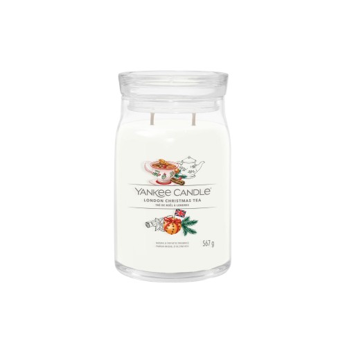 Yankee Candle Αρωματικό Κερί Signature σε Γυάλινο Δοχείο Large σειρά London Christmas Tea