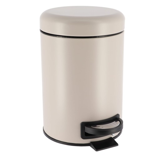 Κάδος μεταλλικός soft close 3L. χρώμα taupe 17x17x26 CM