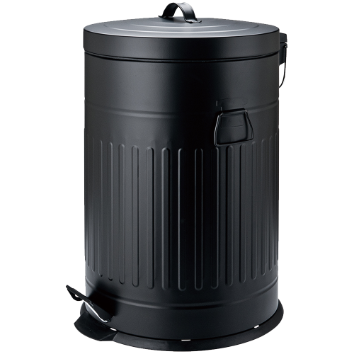 Κάδος κουζίνας 20 λίτρα μαύρος ματ 29x46cm