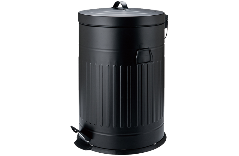 Κάδος κουζίνας 20 λίτρα μαύρος ματ 29x46cm