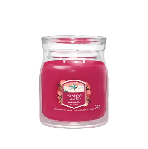 Yankee Candle Κερί σε Γυάλινο Δοχείο Medium σειρά Santa on Skis