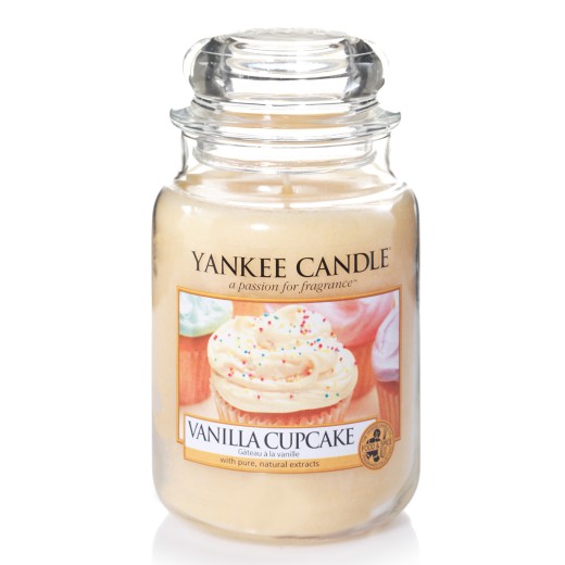 Yankee Candle Αρωματικό Κερί σε Γυάλινο Δοχείο Large σειρά Vanilla Cupcake 623gr