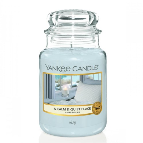 Yankee Candle Αρωματικό Κερί σε Γυάλινο Δοχείο Large σειρά A Calm & Quite place 623gr