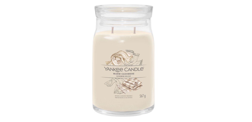 Yankee Candle Αρωματικό Κερί σε Γυάλινο Δοχείο Large σειρά Warm Cashmere 623gr