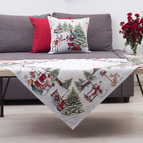 Χριστουγεννιάτικο Τραπεζομάντηλο 100x100 καρέ (Σχ. 8943)