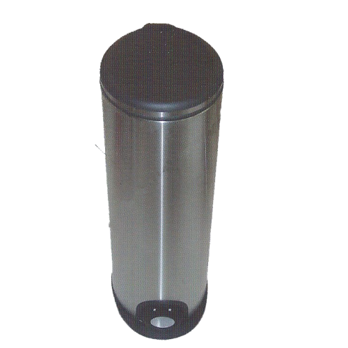 Κάδος 30 lt. ανοξείδωτος οβάλ 40x28x70cm