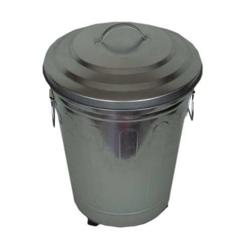 Κάδος 25 lt γαλβανιζέ με 3 τροχούς 