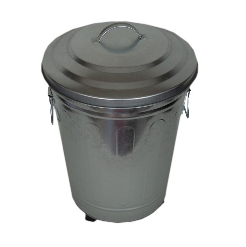 Κάδος 25 lt γαλβανιζέ με 3 τροχούς 