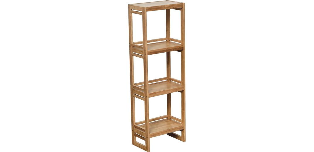 Έπιπλο Bamboo με 4 Ράφια 33x20x100 cm