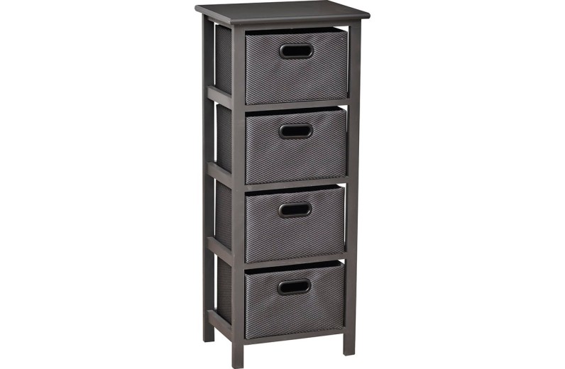 Έπιπλο Mdf με 4 Συρτάρια από Polyester