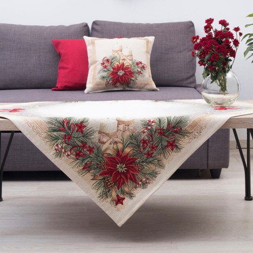 Χριστουγεννιάτικο Τραπεζομάντηλο 140x140 καρέ (Σχ. 8939)
