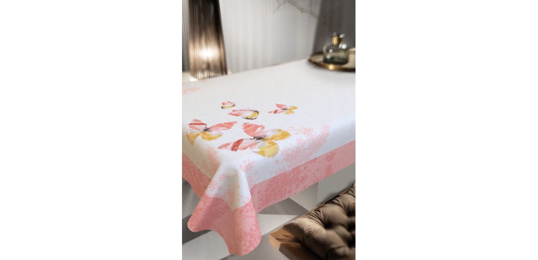 Τραπεζομάντηλο Saint Clair 1039 Coral, διάσταση 145X180