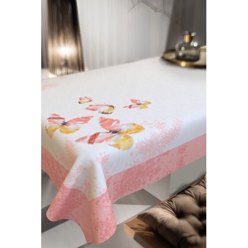Τραπεζομάντηλο Saint Clair 1039 Coral, διάσταση 145X180