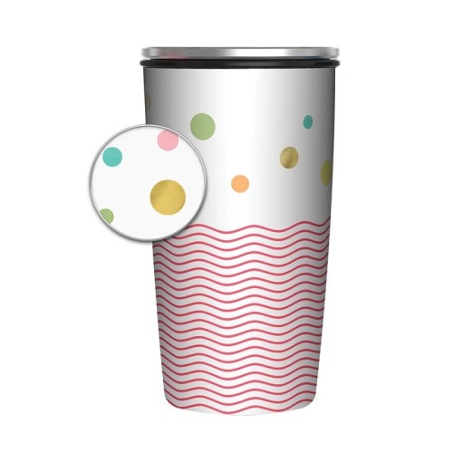 Chic Mic SlideCUP* Dots and Waves – Gold 17x11x8,5 cm