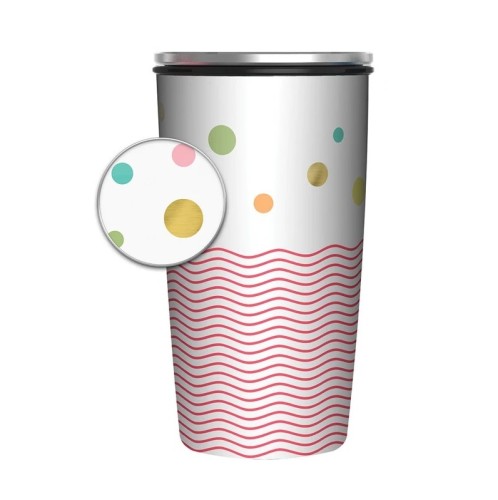 Chic Mic SlideCUP* Dots and Waves – Gold 17x11x8,5 cm