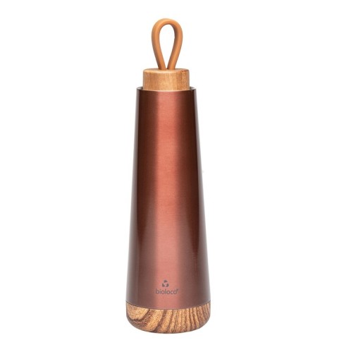 Chic Mic Bioloco Loop Metallic Brown Μπουκάλι Θερμός 0.50lt