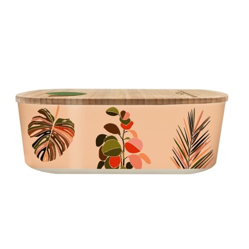 Chic Mic Bioloco plant lunchbox oval- colorful leaves (18×9,5×6) cm