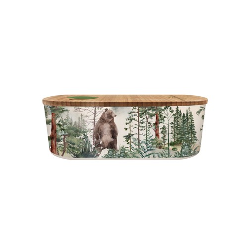 Chic Mic Bioloco plant lunchbox oval - forest (18×9,5×6) cm