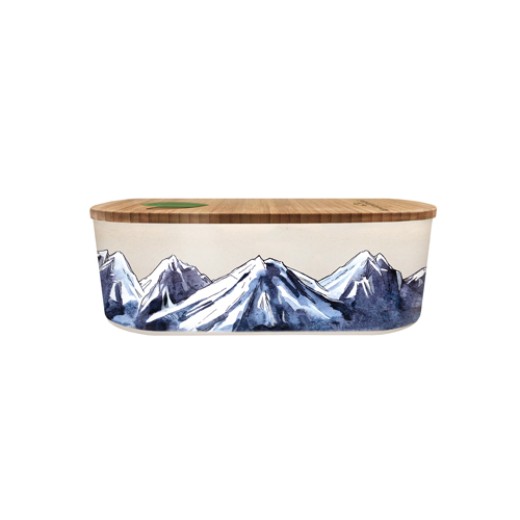 Chic Mic Bioloco plant lunchbox oval - mountains (18×9,5×6) cm