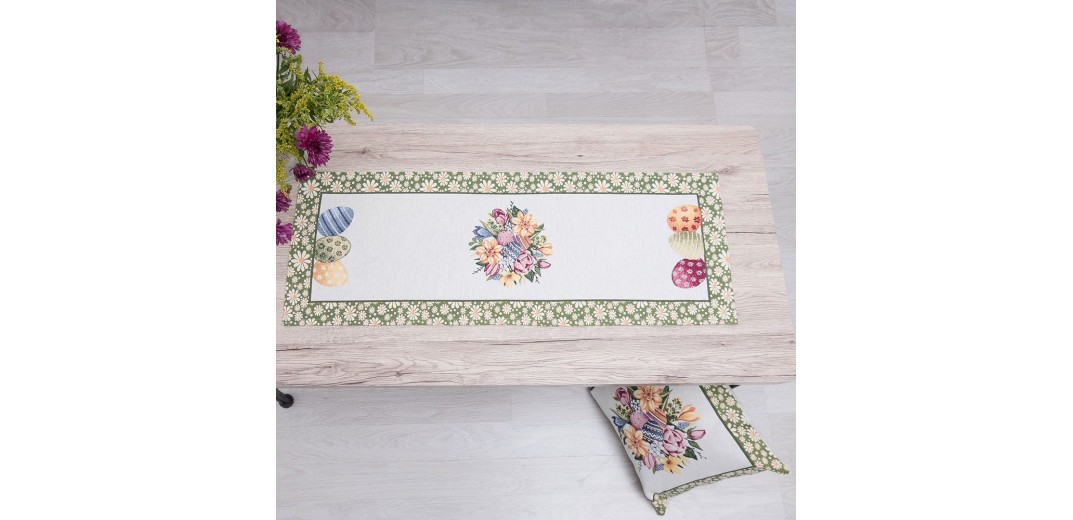Πασχαλινό runner 45x140cm Easter Daisy