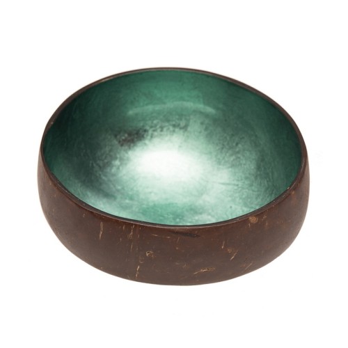 Deco Coconut Bowl – shiny mint 13-15 cm