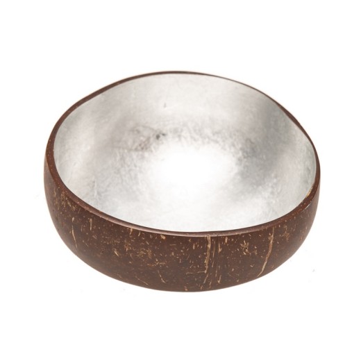 Deco Coconut Bowl – silver 13-15 cm