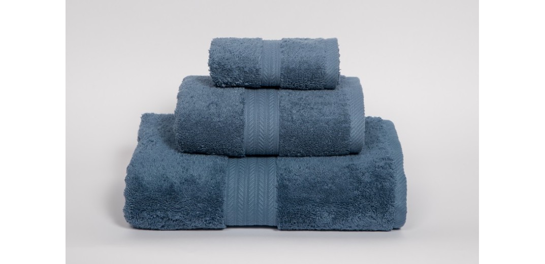 Σετ Πετσέτες 3 τεμ. μπλε 680gr/m2 από εξαιρετικό Αιγυπτιακό νήμα 