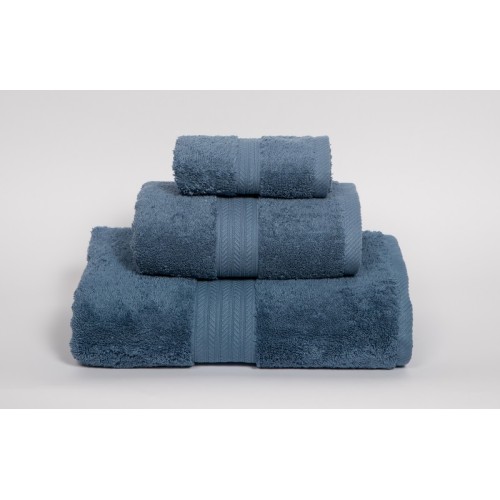Σετ Πετσέτες 3 τεμ. μπλε 680gr/m2 από εξαιρετικό Αιγυπτιακό νήμα 