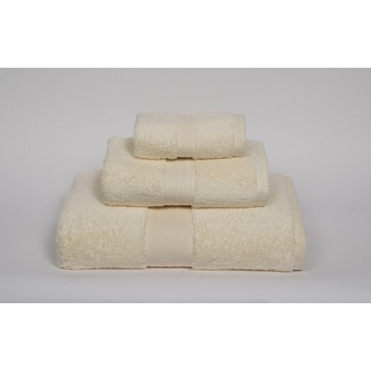 Σετ Πετσέτες 3 τεμ. εκρού 680gr/m2 από εξαιρετικό Αιγυπτιακό νήμα 