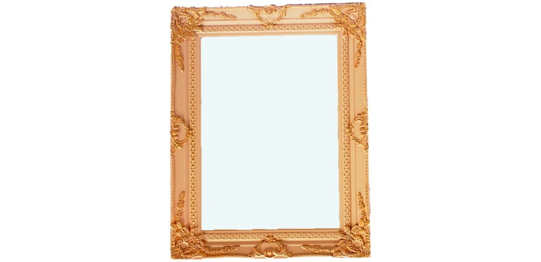 Καθρέφτης Ξύλινος Ορθογώνιος Με Σκαλιστό Πλαίσιο Σε Εκάι Με Στήριξη 4 Σημείων.Απόχρωση .Εσωτερική Διάσταση:60*90cm