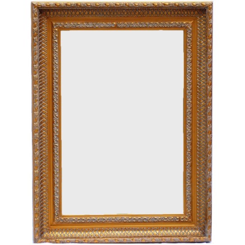 Καθρέφτης Παρ/μος Ταγιαρισμένος, Ξύλινος Και Σκαλιστός. Antique Gold 50x70 cm