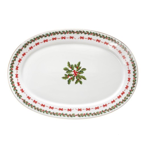 CRYSPO TRIO Noel Πιατέλα οβάλ πορσελάνης 33 cm