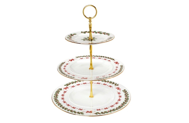 CRYSPO TRIO Noel εταζέρα τριώροφη πορσελάνης 