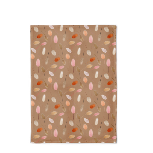 Organic kitchen towel – Dried flower pattern 50 x 70 cm